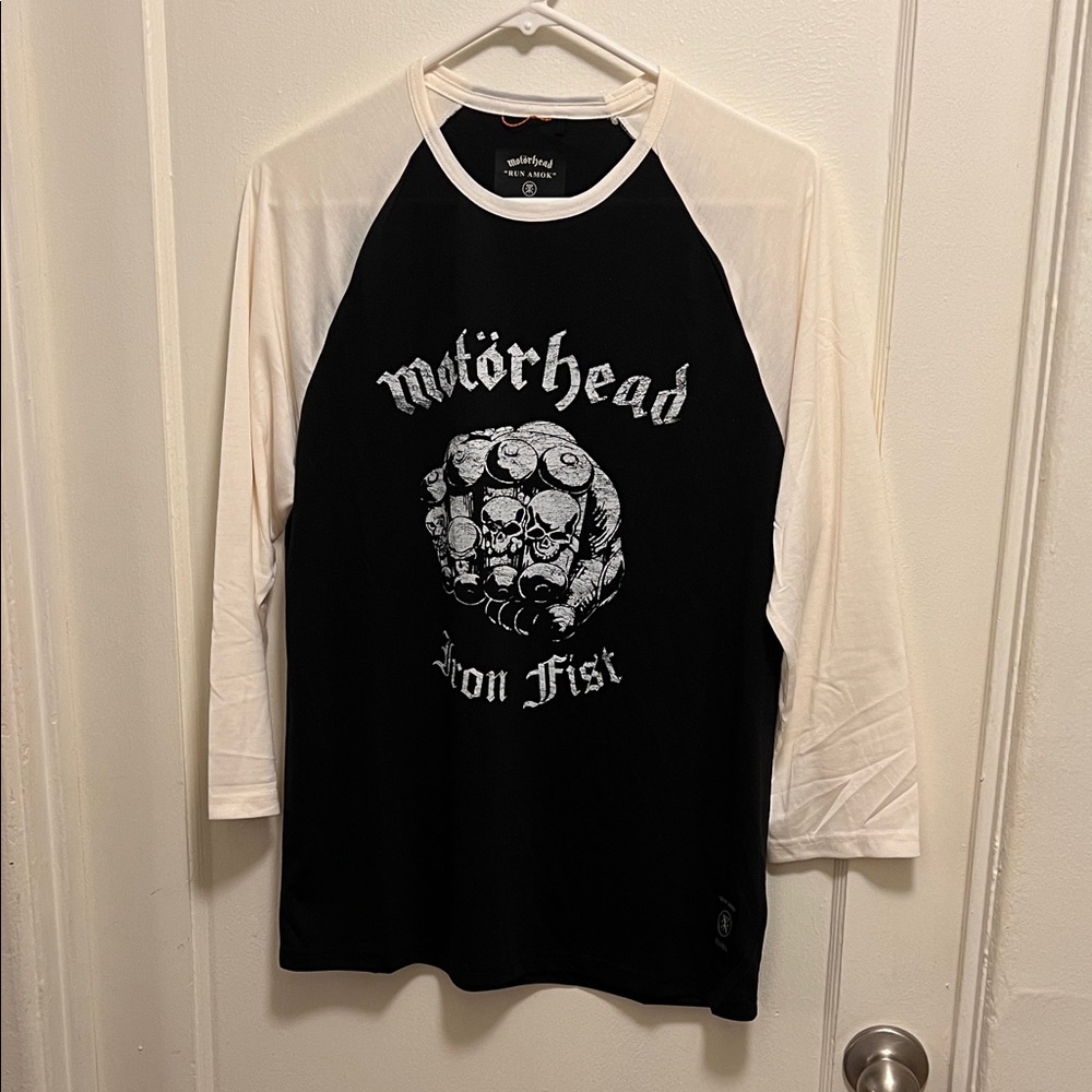 Roark Black and White Motörhead baseball T-shirt.
